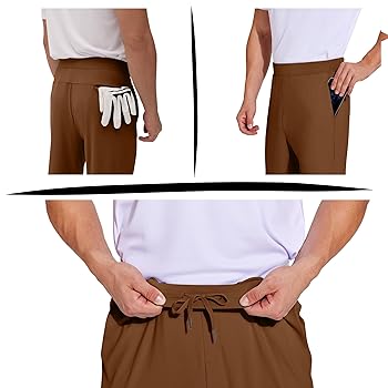 メンズウェア golfickers Stretch Nylon Half Pants XL Mens Stretch Solid Golf Short with Active Waistband